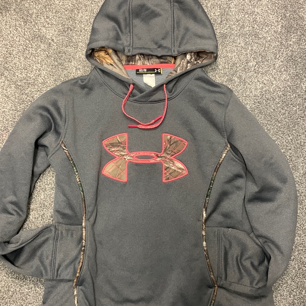 Under Armour Camo/grey/pink hoodie